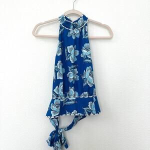 Anthropologie Maeve Alyssa Halter Top Sky Blue Size 12 Excellent Condition